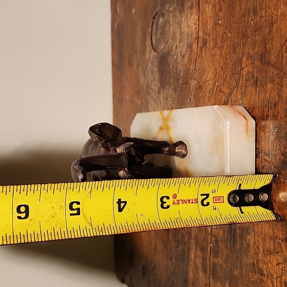 Bronze Elephant Bookends on Marble base - Picture 15 of 16